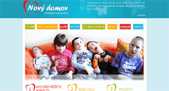 Desktop Screenshot of novy-domov.sk